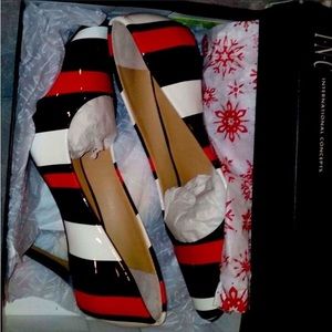 Striped Heels